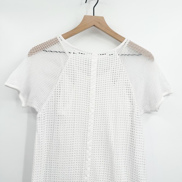 Rag & Bone Mesh Short Sleeve Summer Dress in White Size XS - Picture 4 of 10
